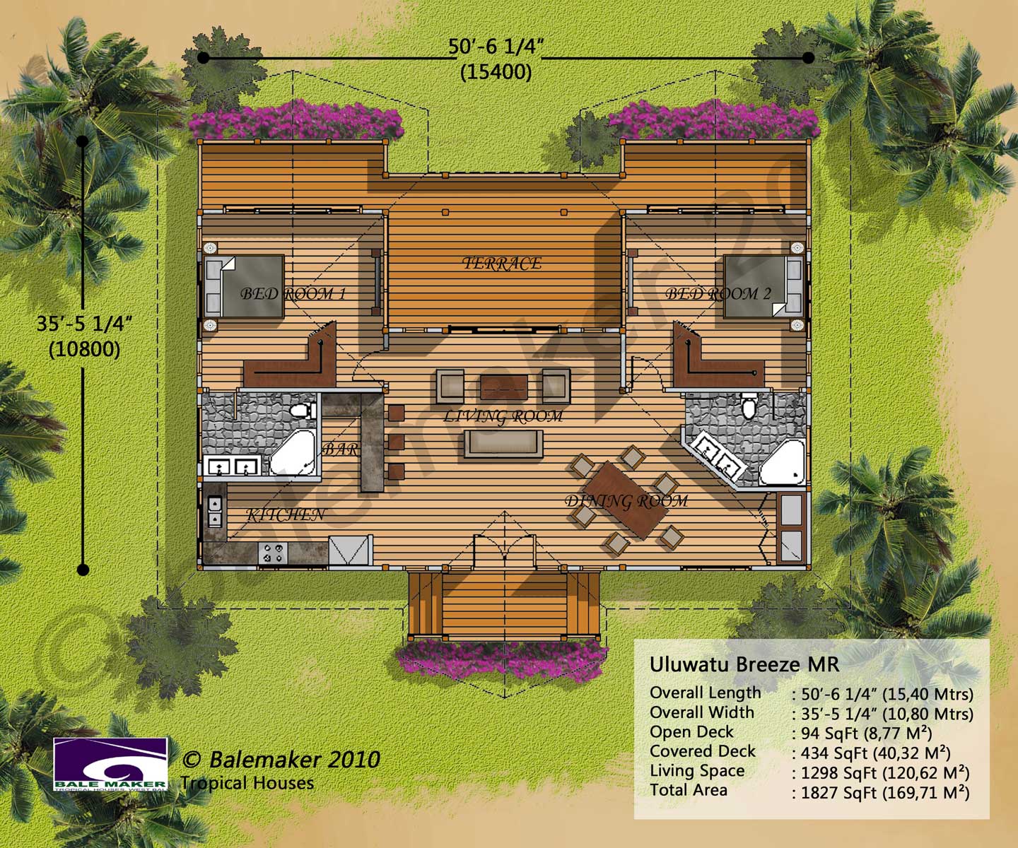 Tropical Beach House Plans